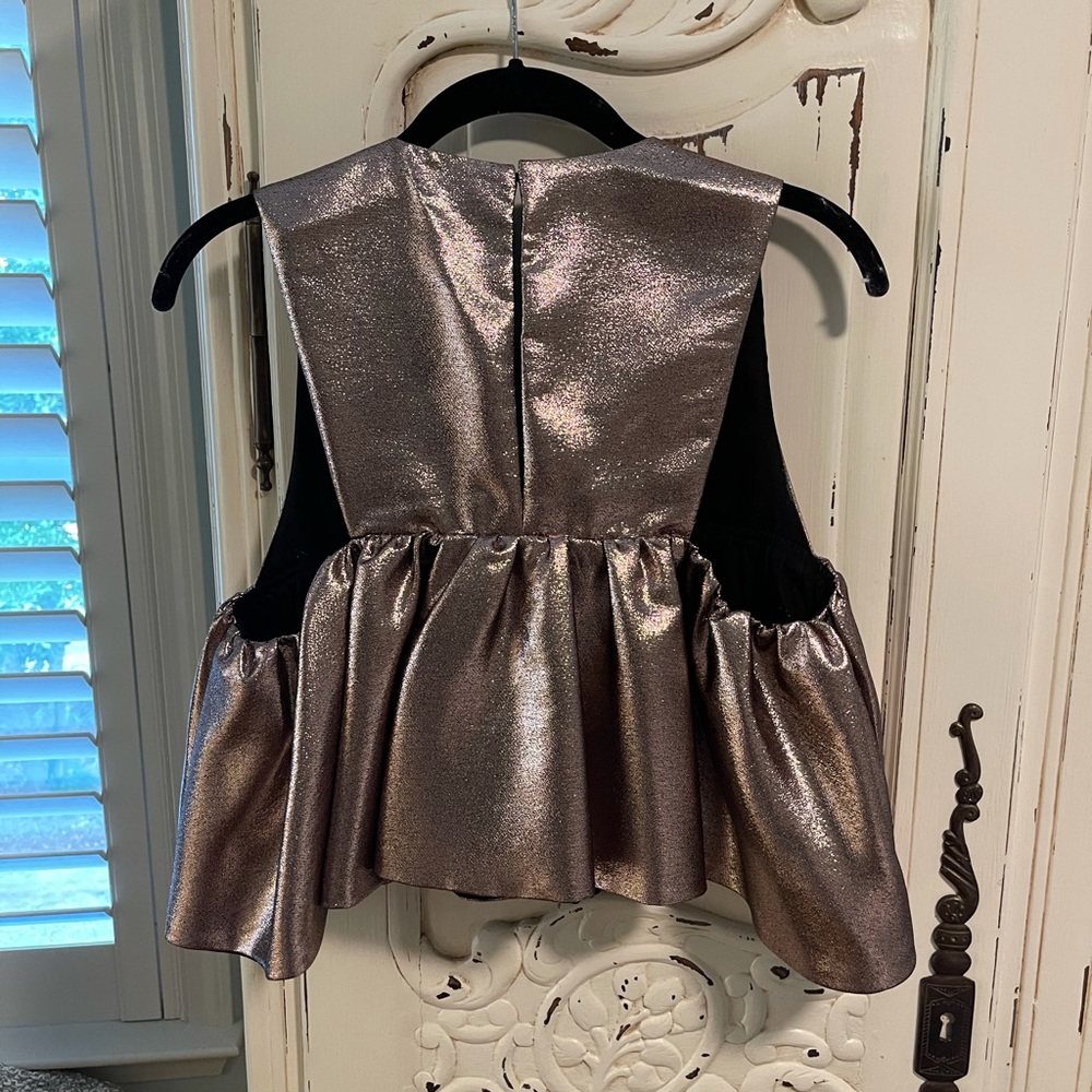 Zara Shimmery Ruffled Top - Picture 4 of 4